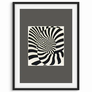 Victor Vasarely: Zèbres (Zebras) 1932, Op Art Prints illusion art, A3. - Picture 1 of 4