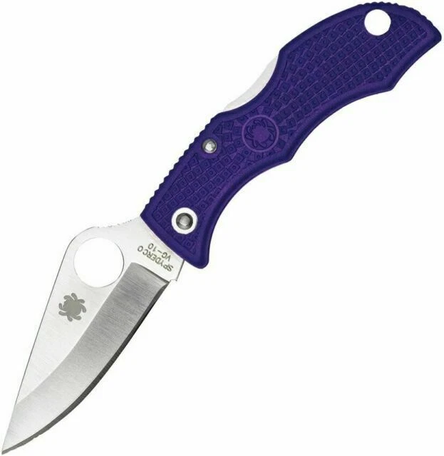 Spyderco Ladybug 3 Lockback Knife Purple FRN VG-10 Stainless Pocket - LPRP3 - Image 1 of 1