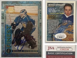 Flames Miikka Kiprusoff Signed Autograph 1994-95 Finest RC - JSA Cert - FREE S&H - Picture 1 of 4