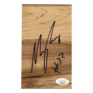 Myles Turner #33 Signed  Floor Board COA JSA Indiana Pacers Autographed - Picture 1 of 2