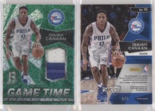 2015-16 Panini Spectra Game Time Materials Green Prizm /5 Isaiah Canaan #10