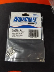 Aqua Craft Models AQUB7901 Nylon Break-Away Bolts & Nuts Rio EP Superboat - Picture 1 of 1