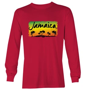 Jamaica Sunset - Jamaican Palm Trees Island Vacation Youth T-Shirt - Picture 1 of 20