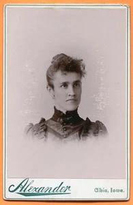 Albia, IA, Portrait of a Young Woman, by Alexander, circa 1890s - Picture 1 of 2