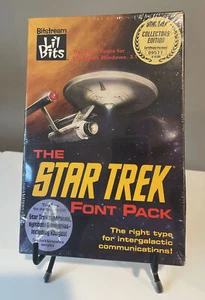 Vintage Star Trek Font Pack: Edizione da Collezione - 1992 Lil Bits Windows 3.1 Nuovo con scatola - Foto 1 di 2