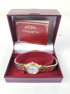 Rotary Womens Watch 10310-BATT:UC364 -  Gold Plated - Vintage 1990 - Picture 1 of 5
