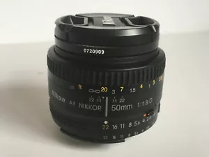 Nikon AF Nikkor 50mm 1:1.8 DSLR Camera Lens Optical Glass - Picture 1 of 3