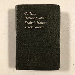 1956 Collins ITALIAN-ENGLISH ENGLISH-ITALIAN DICTIONARY (Paperback) - Picture 1 of 8