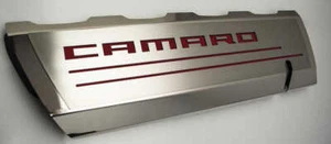 Placas superiores con incrustación CAMARO de vinilo rojo granate para Camaro SS de 16-20 con rieles de combustible ACC - Imagen 1 de 2