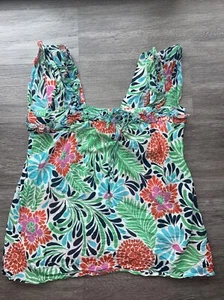 Milly of New York geblümtes Top Damen 8 100 % Baumwolle - Bild 1 von 9