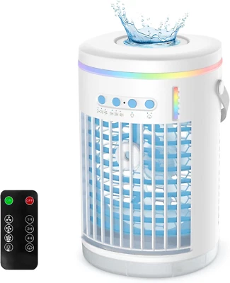 Condizionatore Portatile, 1400ML Mini Condizionatori Evaporativo, Umidificatore  - Immagine 1 di 4