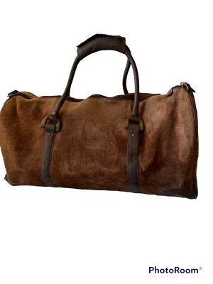 Замшевая спортивная сумка из искусственной кожи отделка 12x21x8"" - Изображение 1 из 4