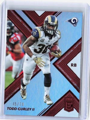 2017 Donruss Elite #56 Todd Gurley II Aspirations #'d /70 - Image 1 of 2