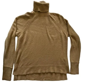 J Crew 1X/2X Wool Alpaca Blend Turtleneck Sweater Super Soft Camel Quiet Luxury - Picture 1 of 11