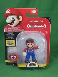 Personaggio Mario Super Mario Odyssey 4" con accessorio cappellino Jakks Pacific - Foto 1 di 6