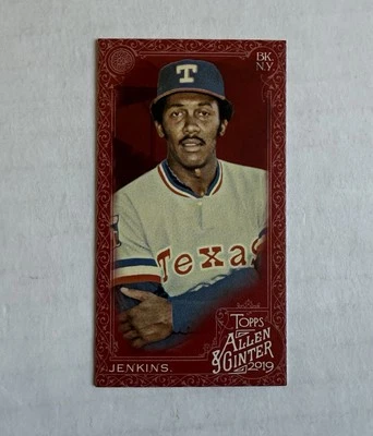 2019 Topps Allen Ginter X Fergie Jenkins Mini Red /5 #362 Cubs Rangers - Image 1 of 2