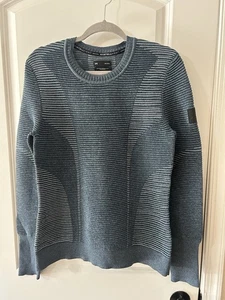 Under Armour Damen L blau IntelliKnit Phantom Pullover 2.0 Crew tailliert neu ohne Etikett - Bild 1 von 9