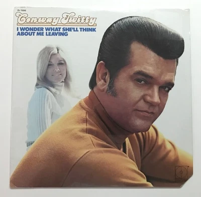 CONWAY TWITTY: I Wonder What She'll Think About Me Leaving (Vinyl LP Sealed) - Image 1 of 4