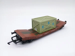 Hornby Lowmac & ESG Machinery Crate - OO - Very Good Condition - Picture 1 of 10