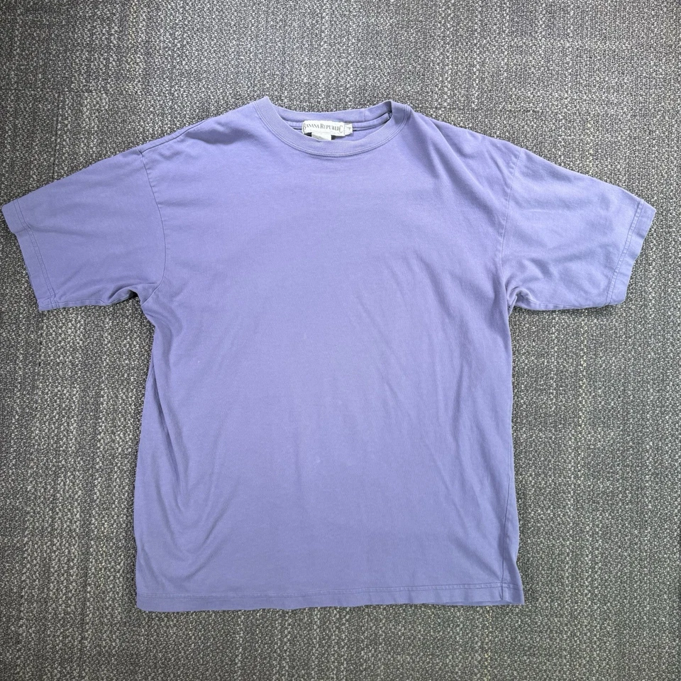 Camiseta De Colección Banana Republic En Blanco Para Hombre Pequeña Púrpura Lila Manga Corta Años 90 Camiseta Foto 1 de 4