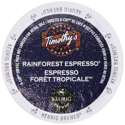 Timothy'S World Coffee Rainforest Espresso K-Cup, 24 Count (Pack of 2) - Image 1 of 4