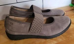 HARTJES XS Austria Comfort Mary Jane Ballerina Slipper Nubuk braun Gr. 7,5 UK 5,5 - Bild 1 von 5