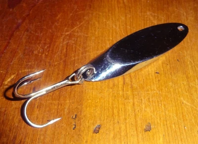 Patrón de cuchara Acme Kastmaster - Sin marca, 2-1/4" de largo, 3/4 OZ., Color: cromo Foto 1 de 4