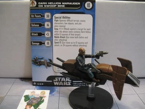 =Star Wars BOUNTY HUNTERS Dark Hellion Marauder on Swoop Bike 26/60 con tarjeta = - Imagen 1 de 1