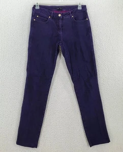 Escada Jeans 32x31 Imperial Purple Mid Rise Stretch Tapered size 38  US 8 - Picture 1 of 5