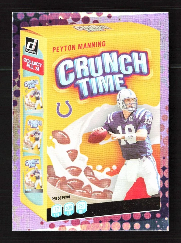 2022 Donruss Crunch Time Peyton Manning Indianapolis Colts #CT-8 - Image 1 of 2