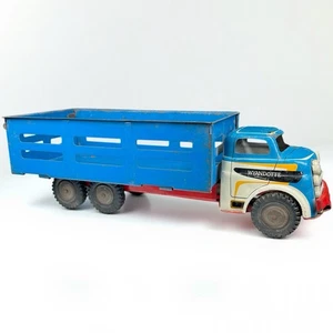 Vintage WYANDOTTE Spielzeug LKW Vieh Bauernhof LKW Stahl 19” um 1950’s Original - Bild 1 von 20
