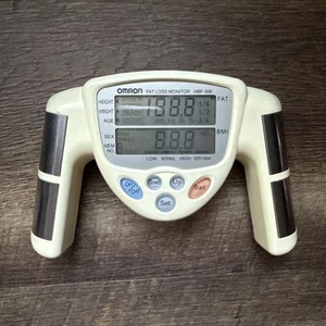 Omron Fat Loss Monitor HBF-306 Handheld Body Fat Analyzer BMI - Picture 1 of 7