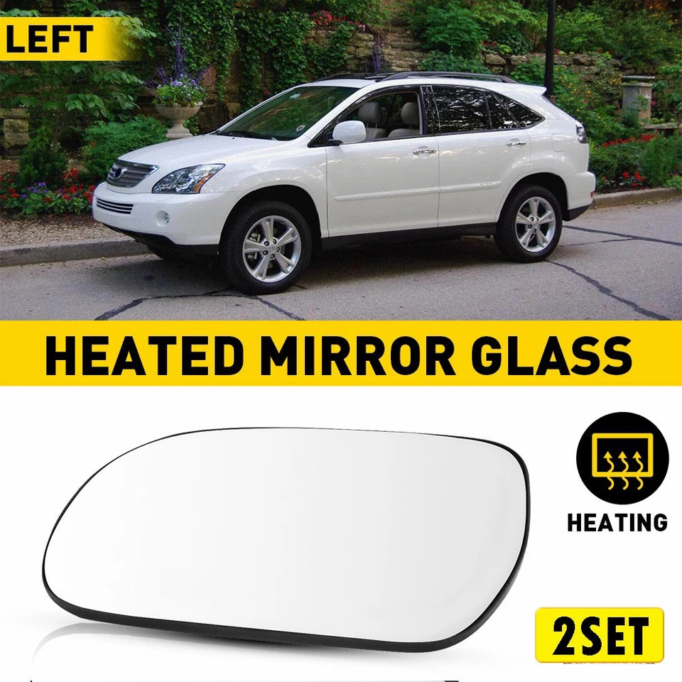 Juego de 2 gafas espejadas laterales izquierda conductor térmico para Lexus 04-09 RX300 RX330 RX350 RX Foto 1 de 4
