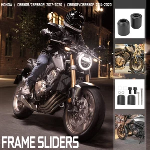 Rahmen Schieberegler Absturz Motor Schutz Crash Pad Slider für Honda CB 650 R F - Bild 1 von 16