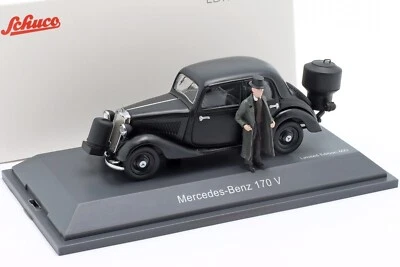 MERCEDES-BENZ 170 V WOOD GASIFIER 1936 + Figurine L.E.1/600 - 1/43 - SCHUCO - Image 1 of 4