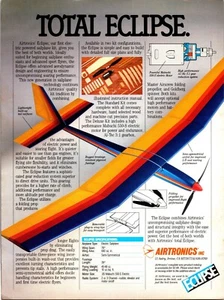 Eclipse Sailplane RC Kit Vintage 1989 Print Ad Wall Decor Mabuchi Motor - Picture 1 of 1