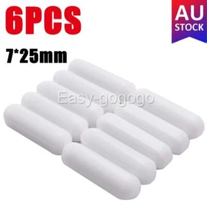6PCS Magnetic Stirrer Bar Mixer TYPE PTFE Cover Stir Bar Stirred Solution Use Q - Picture 1 of 9