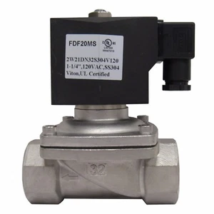 NUEVA VÁLVULA SOLENOIDE PRM 1-1/4 PULGADAS NPT 120 VAC 304 SS SELLOS VITON NUEVA EN CAJA - Imagen 1 de 4