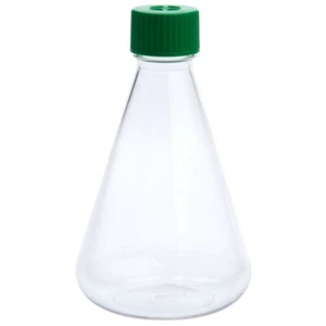 CELLTREAT 1000mL Erlenmeyer Flask, Vent Cap, Plain Bottom, PETG, Sterile, 229813 - Picture 1 of 1