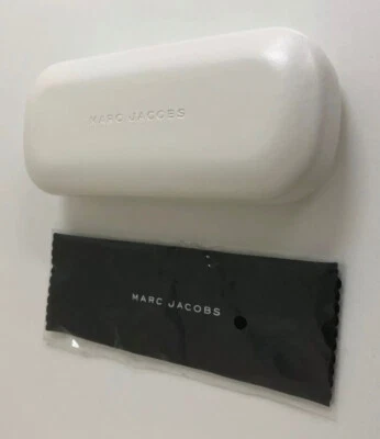 Nuevo MARC JACOBS Gafas de sol blancas Estuche rígido con paño de limpieza  Foto 1 de 4