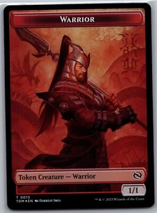 (3) MTG Warrior Dragon Token card 13 front card 11 back FOIL - Picture 1 of 2