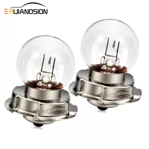 2pcs 12V P26S 25W Alogeno Globo Moto Ciclomotore Fanale Lampadina Bianco caldo - Picture 1 of 6