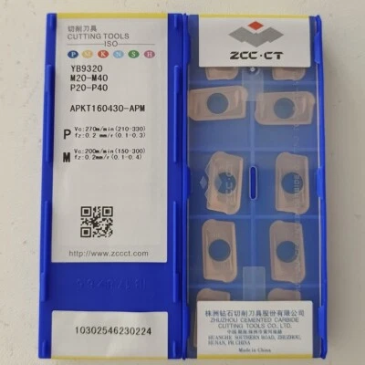 10pcs APKT160430-APM YB9320 ZCC Cutting Tools CNC blade Carbide Inserts Original - Image 1 of 2