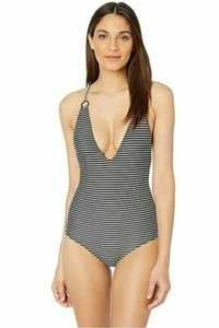 MIKOH SWIMWEAR Striped Huli One-Piece Swimsuit Women's Size Medium L66119 - Picture 1 of 2