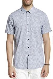 Howe Men's Newport Short Sleeve Collard Shirt Vintage Indigo Blue XXL 2XL New - Picture 1 of 7