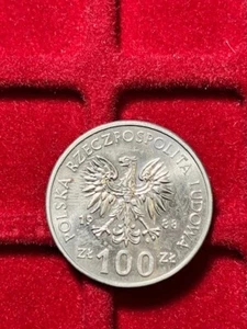 Geld münze Polska 100 ztotych, 1988, Polnischer Zloty, 100 PLN coin, Gedenkmünze - Bild 1 von 3