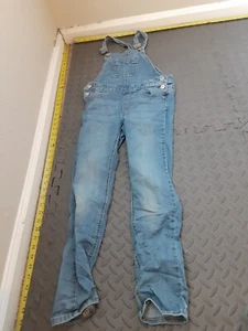 There Abouts Jeans Denim Recycled Bib Overalls Size 10 Girls #S97 - Picture 1 of 4