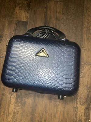 Triforce Elite Performance-Estuche rígido Estuche de maquillaje de viaje Imitación Cocodrilo en relieve Azul Foto 1 de 4