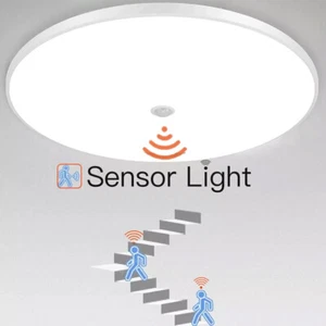 LED Deckenlampe mit Bewegungsmelder Sensor Deckenleuchte Küchen Flur 18W/24W/36W - Bild 1 von 18