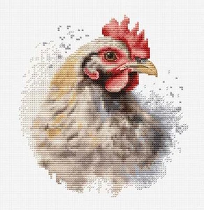 The Chicken BC216L Luca-S Counted Cross-Stitch Kit - Picture 1 of 2